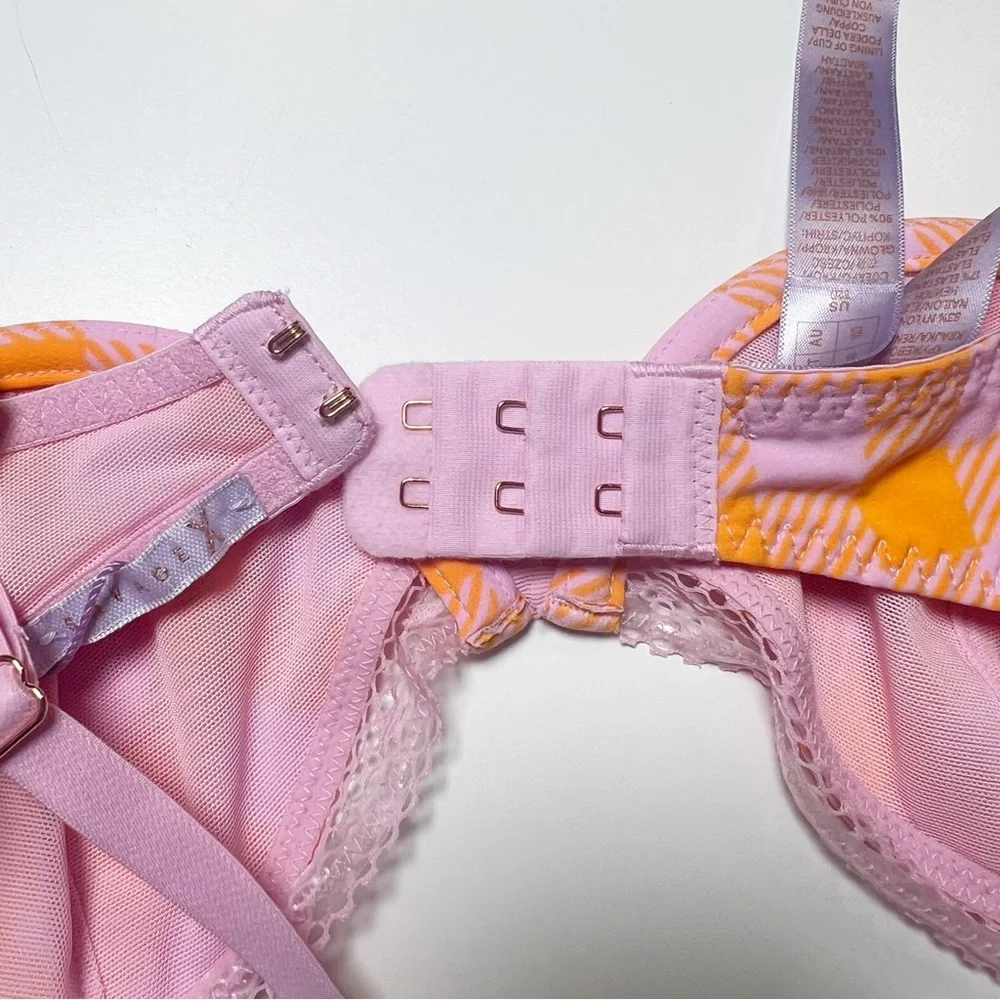 •SAVAGE X FENTY• Gingham Remix Unlined Plunge Bra Size‎ 32D